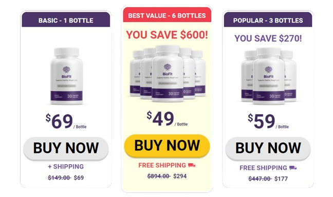 BioFit supplement Price