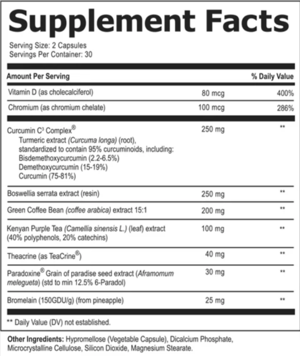 SlimActiv 9 supplement facts