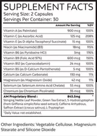 SEROLEAN Supplement Fact